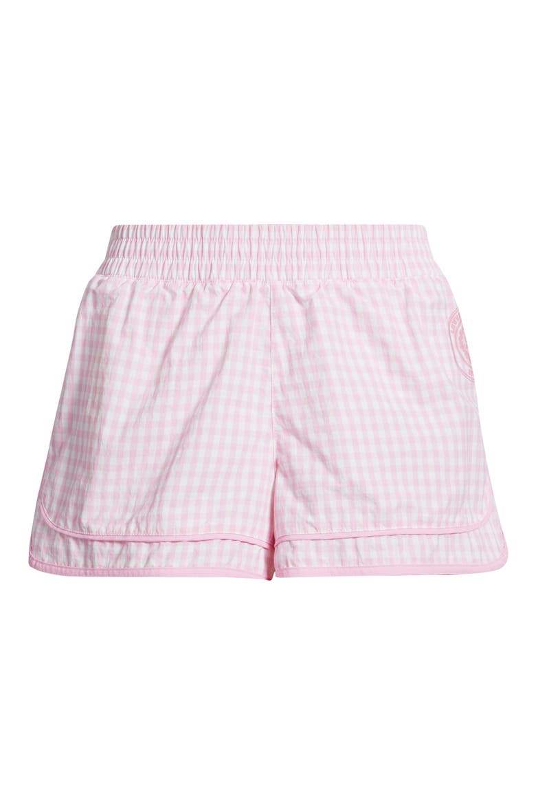 Lavey Gingham Shorts, Alternate, color, TICKLED PINK