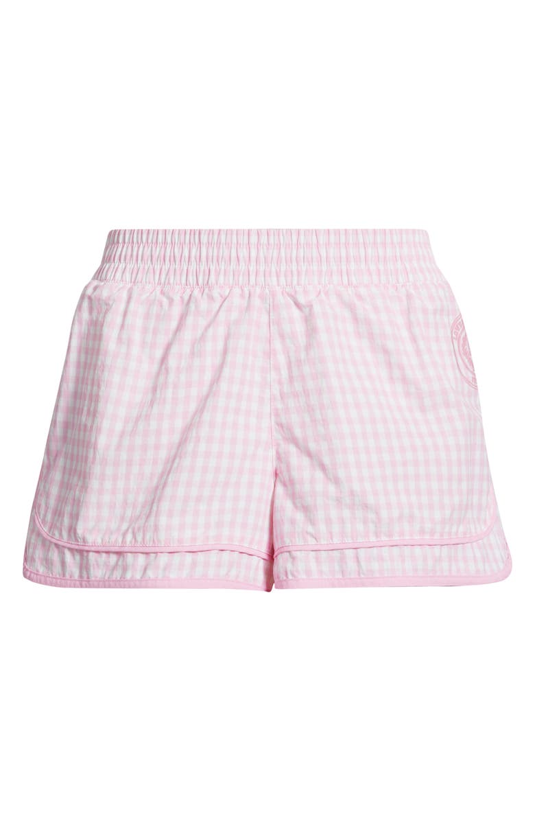 LoveShackFancy Lavey Gingham Shorts, Alternate, color, Tickled Pink