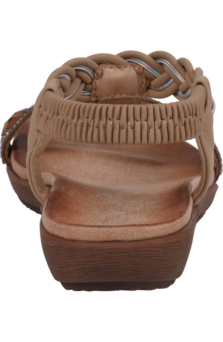 GC SHOES Victoria Embellished Ankle Sandal, Alternate, color, Tan