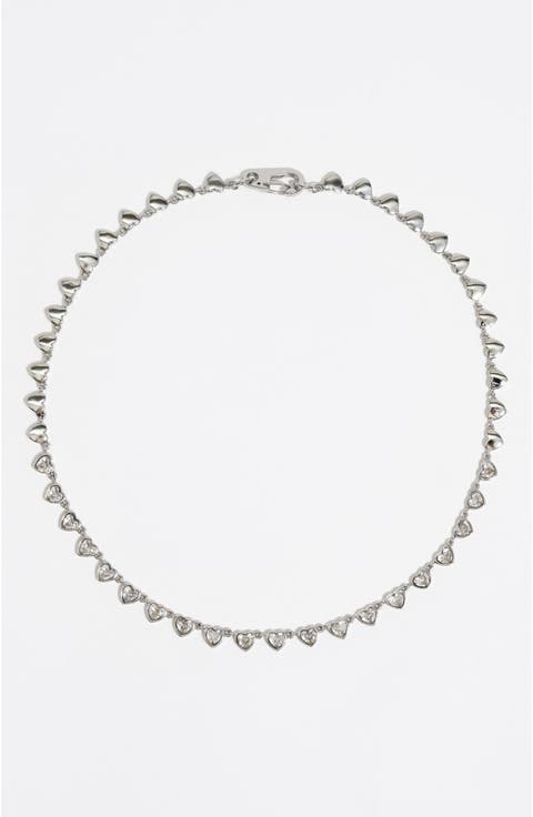 Hearts crystals necklace