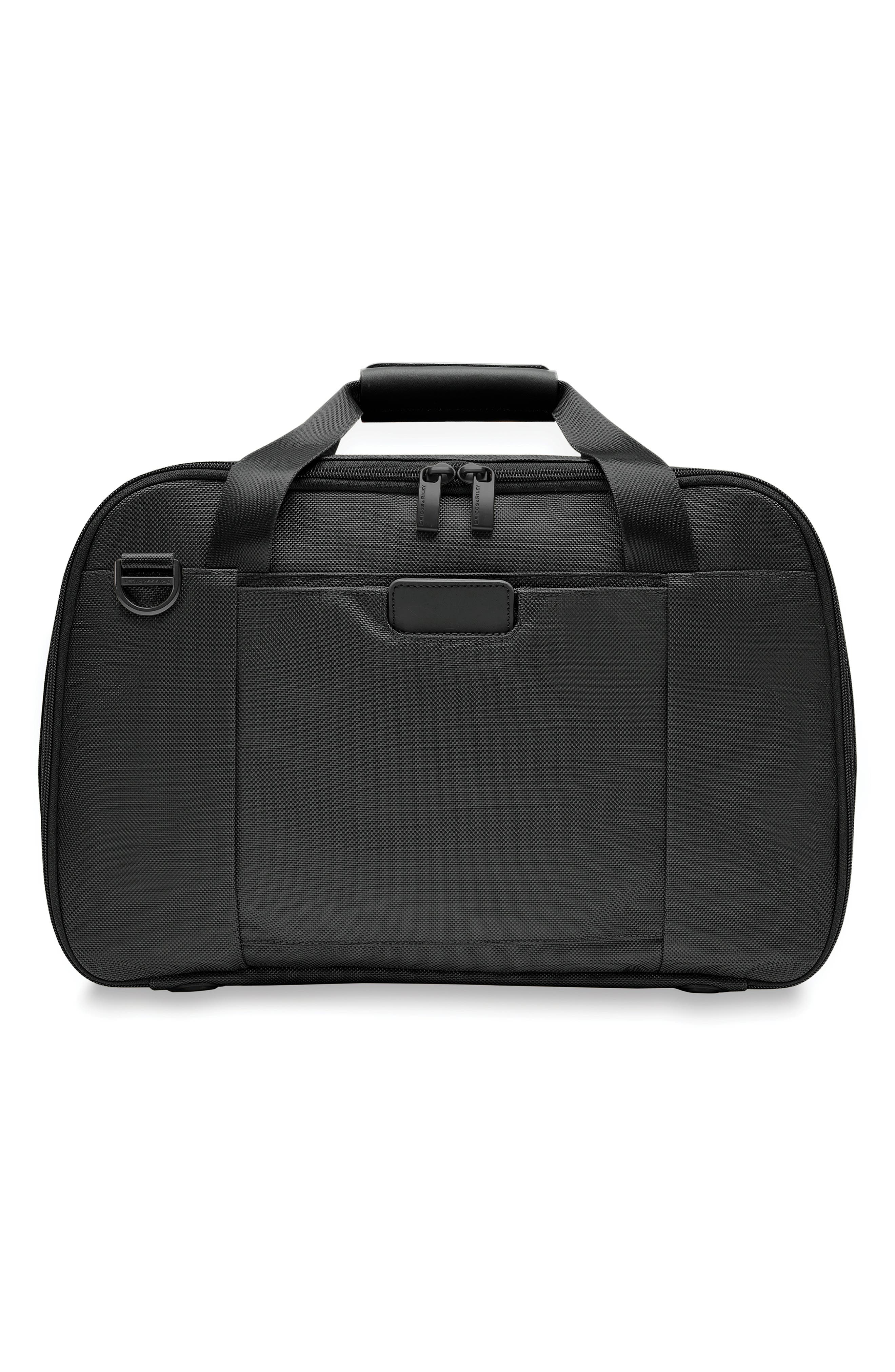 Briggs & Riley Baseline 17-Inch Expandable Cabin Bag, Alternate, color, Black
