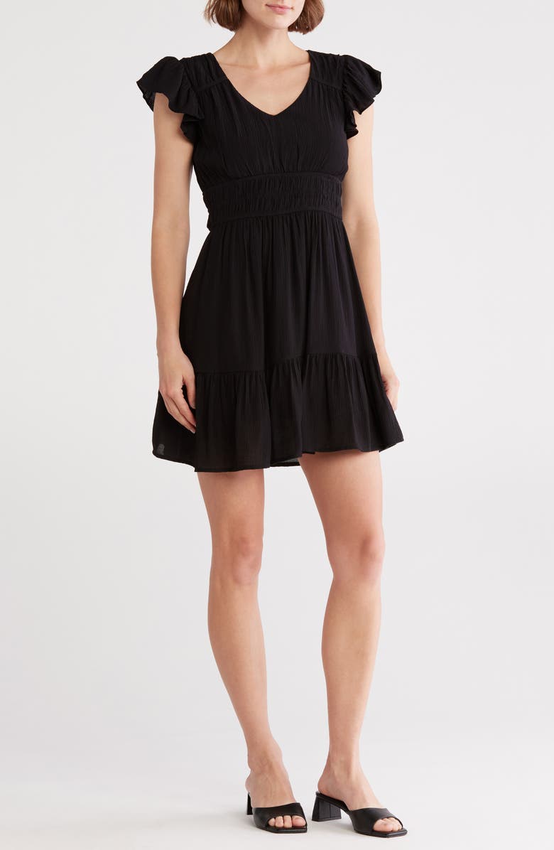 Blu Pepper Tiered Minidress, Main, color,