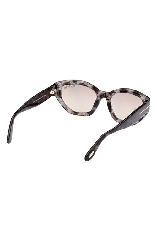 Tom Ford Penny 55mm Geometric Sunglasses In Multi