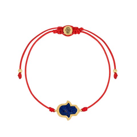 Soul's Gratitude Hamsa Lapis Lazuli Red String Bracelet