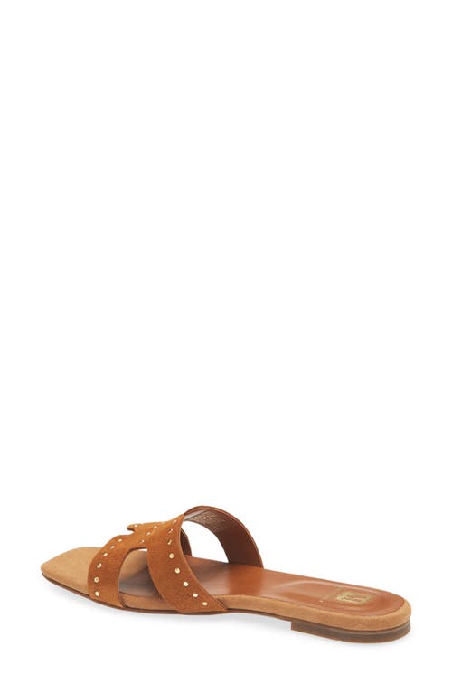 Bruno Magli Finale Slide Sandal In Cognac Suede