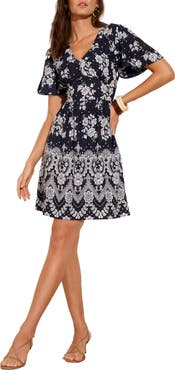 Friends Like These Floral Print Minidress