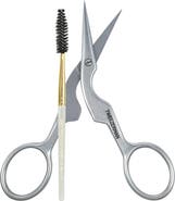 TWEEZERMAN Brow Shaping Scissors & Brush
