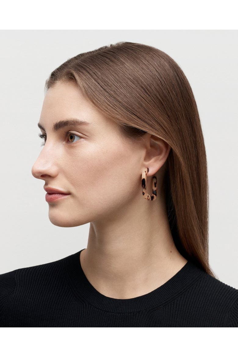 Midi Square Hoops, Alternate, color, Malachite