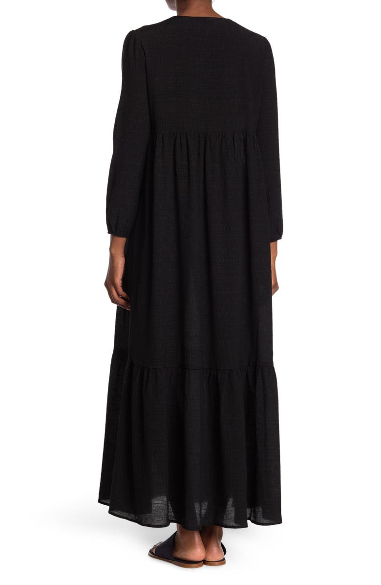 BB Dakota by Steve Madden Long Sleeve Gauze Printed House Dress, Alternate, color, 