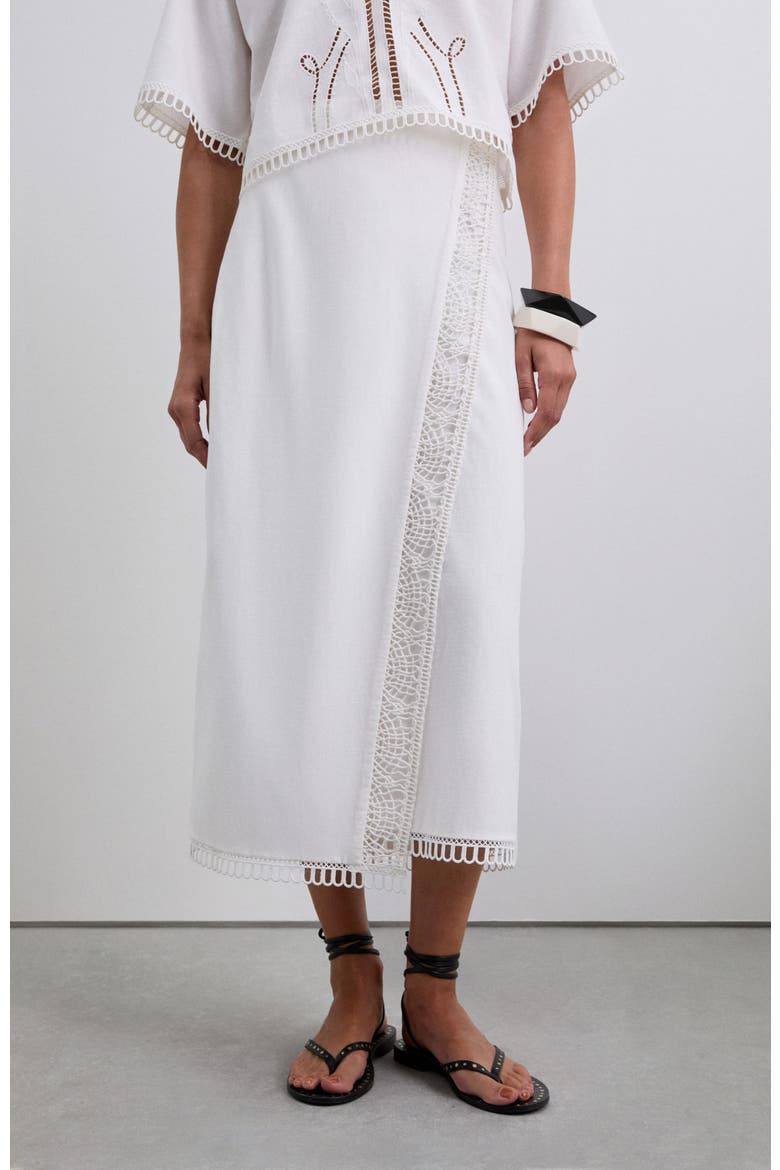 Lace Set Skirt, Main, color, White