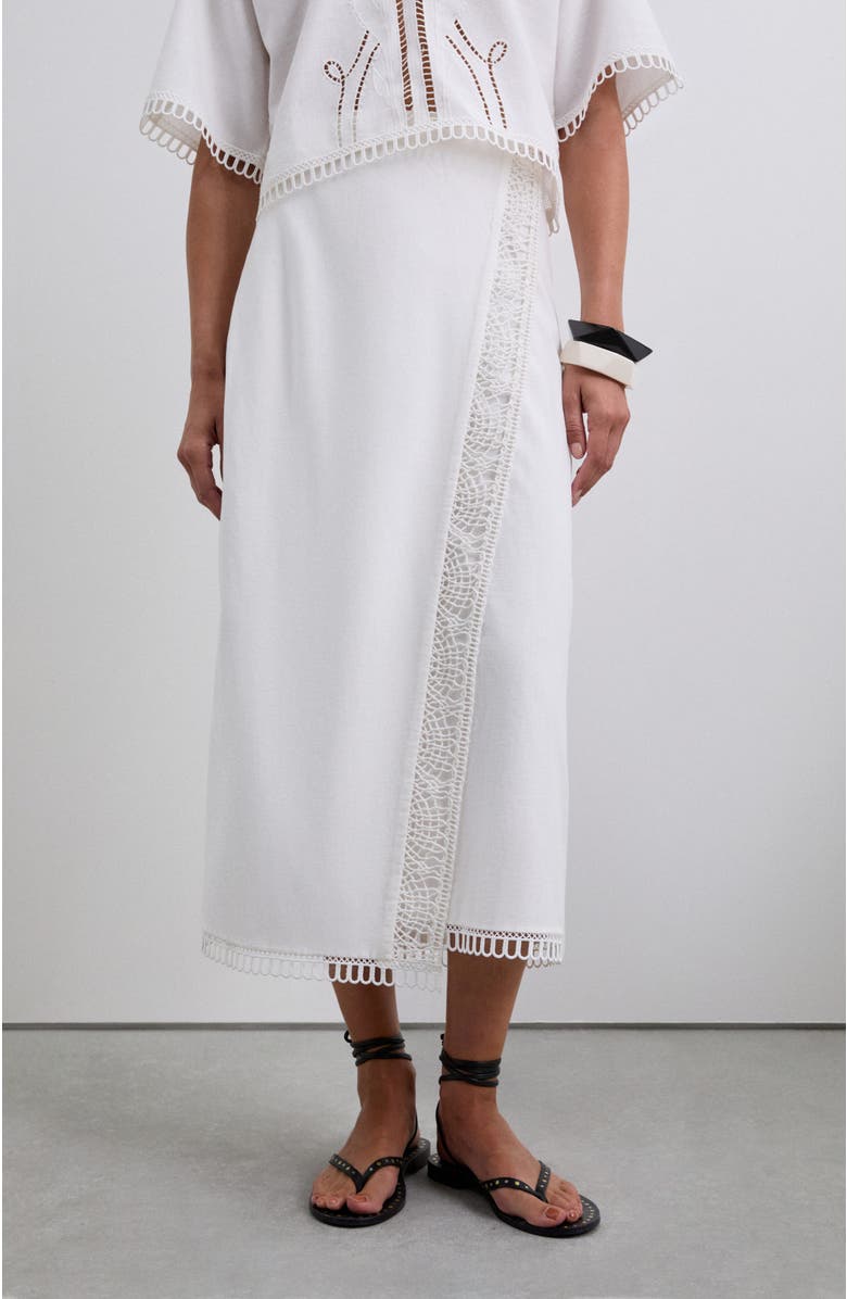 Scalpers Lace Set Skirt, Main, color, White