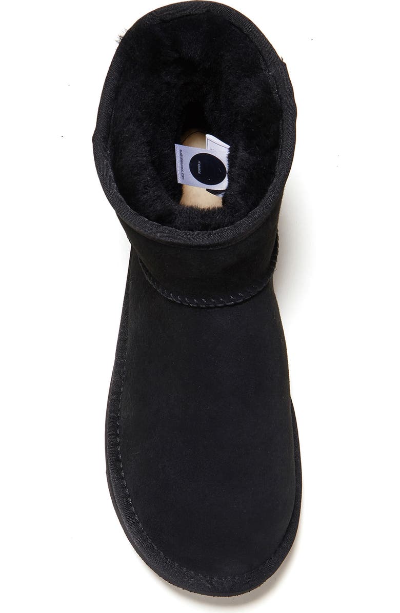 Australia Luxe Collective Cosy Genuine Shearling Extra Short Bootie, Alternate, color, Black