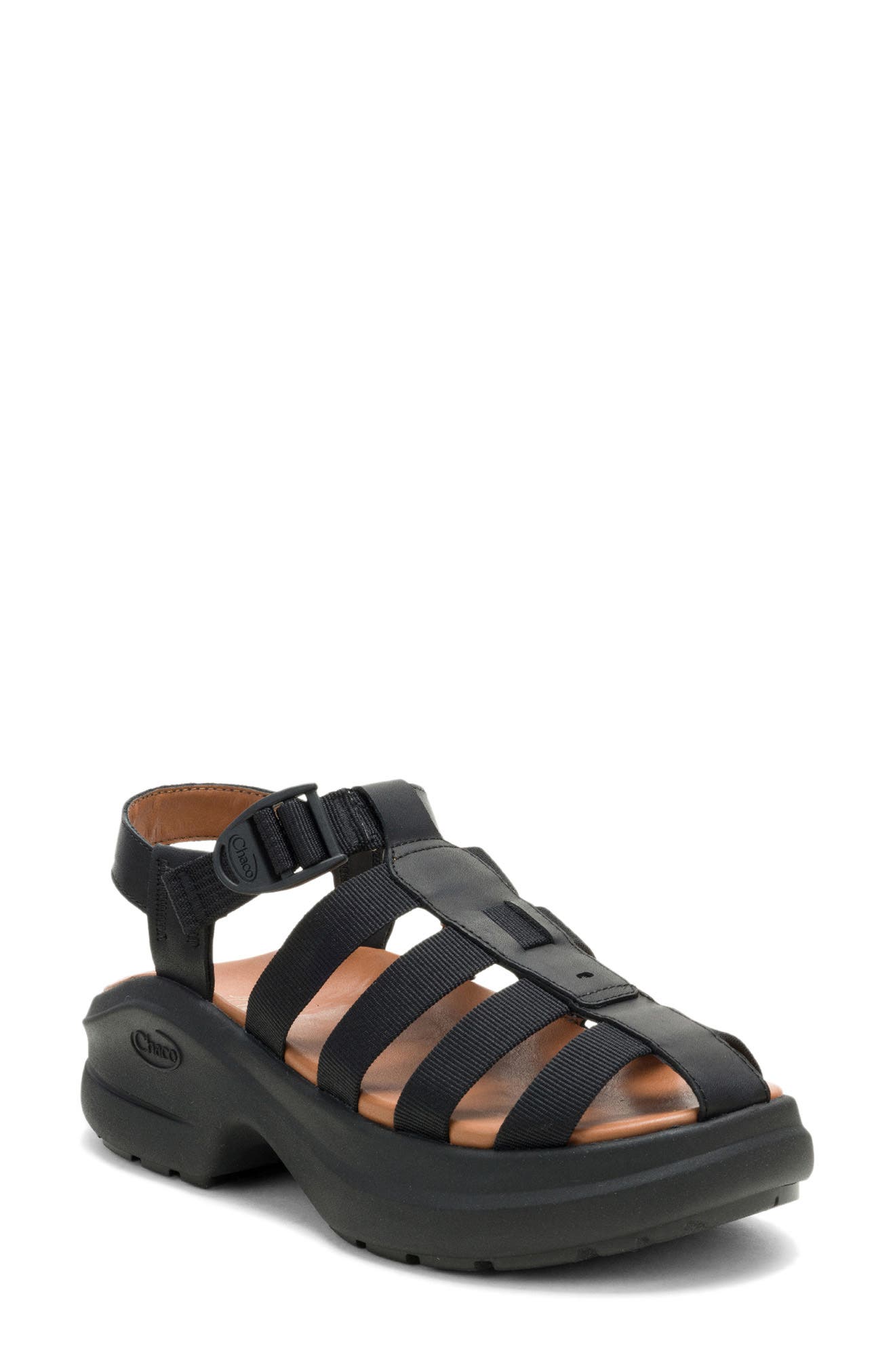Chaco Cushform Fisherman Sandal, Main, color, 