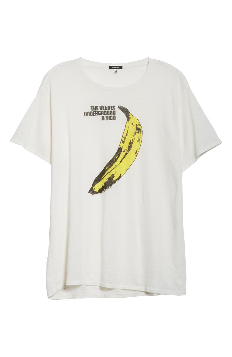 R13 Velvet Underground Banana Graphic Tee, Alternate, color, 