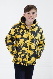 POKEMON Pikachu Hooded Puffer Coat