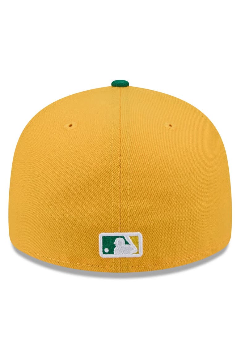 Men's New Era  Gold/Green Athletics 2026 Spring Training 59FIFTY Fitted Hat, Alternate, color, Gold