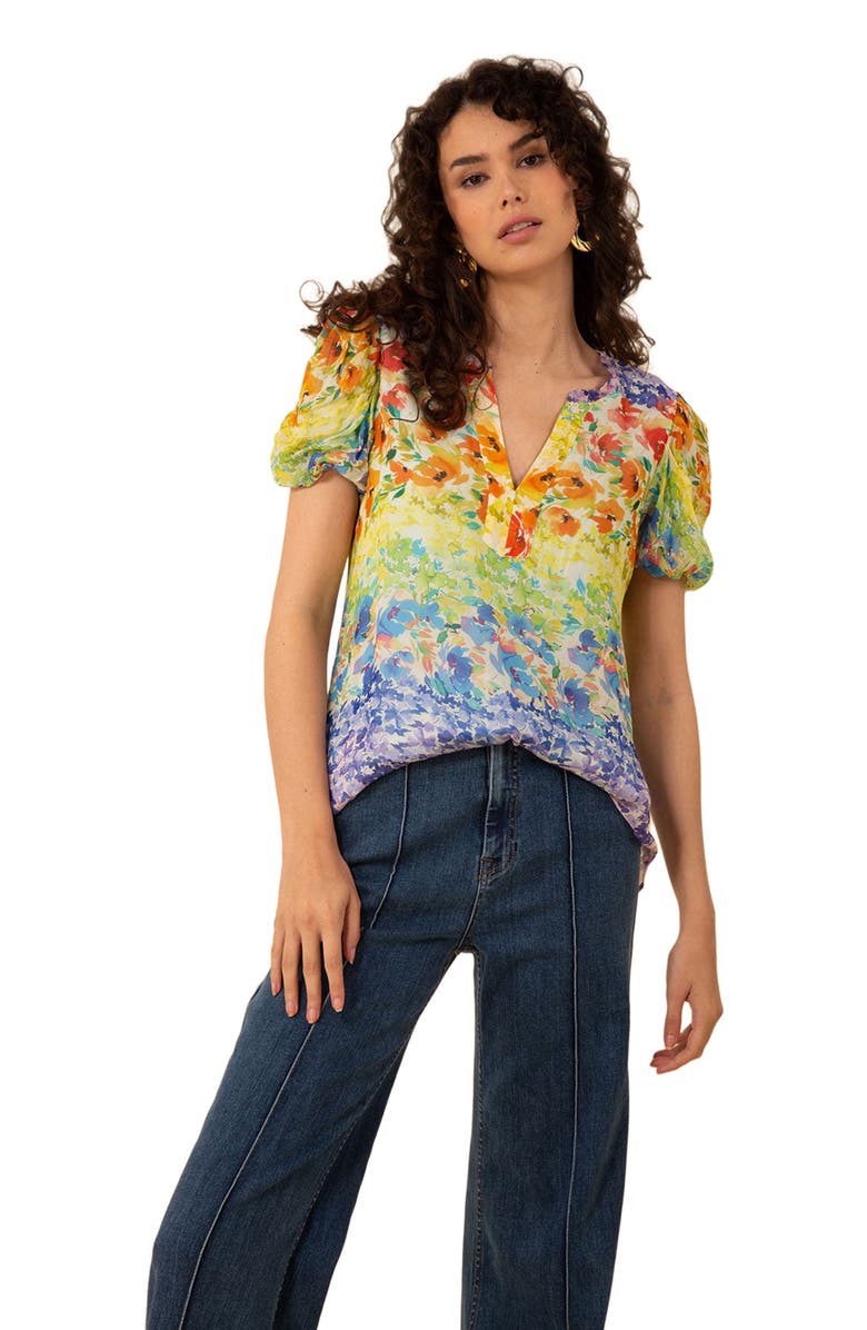 Hale Bob Ana Georgette Top, Alternate, color, 