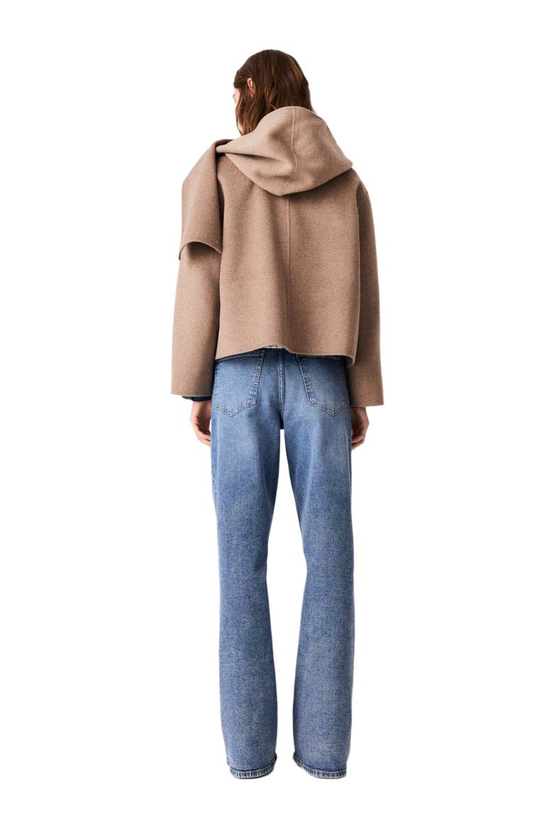 Short double-faced coat, Alternate, color, Mastic beige
