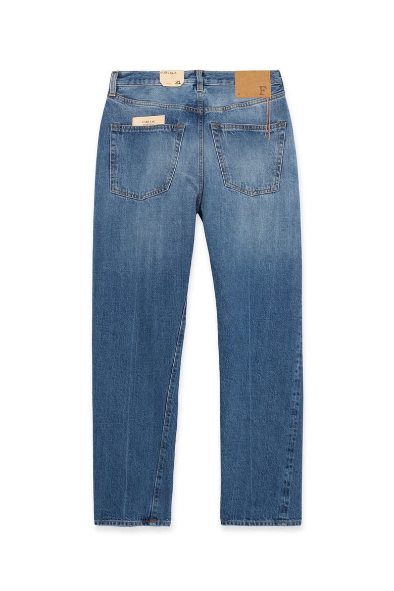 912 Johnd Japan Selvedge 5-Pocket Regular Fit Stone Wash Denim, Alternate, color, BLUE
