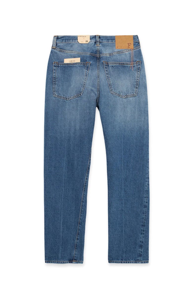Fortela 912 Johnd Japan Selvedge 5-Pocket Regular Fit Stone Wash Denim, Alternate, color, Blue