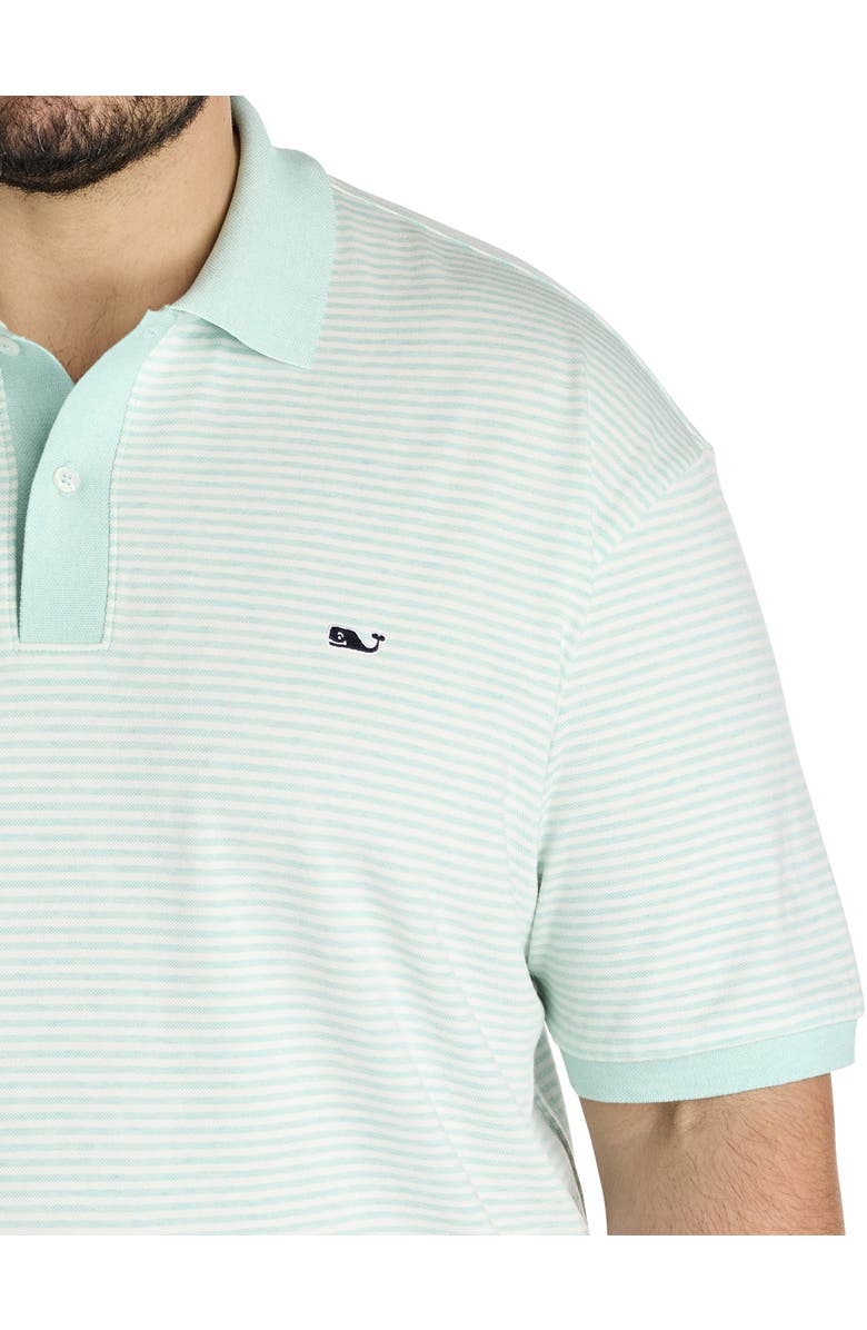 vineyard vines Big & Tall Edgartown Pique Polo Shirt, Alternate, color, Aqua Haze