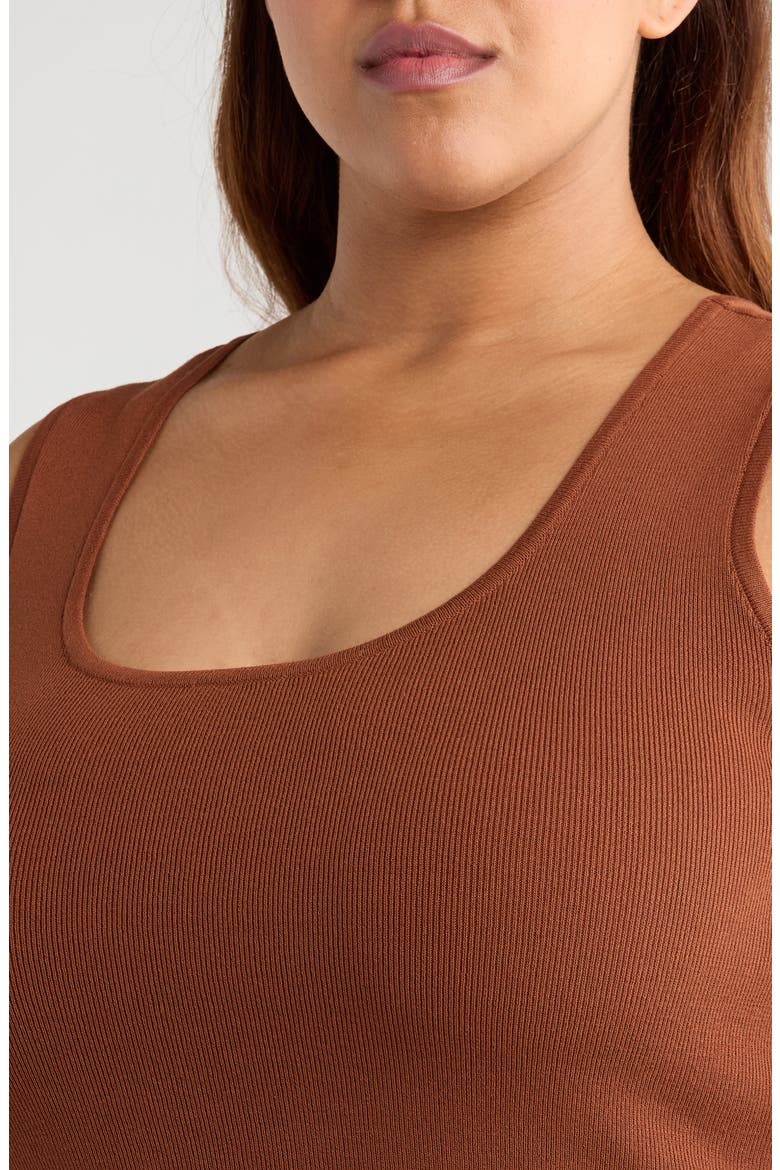 Scoop Neck Sweater Tank, Alternate, color, TAWNY