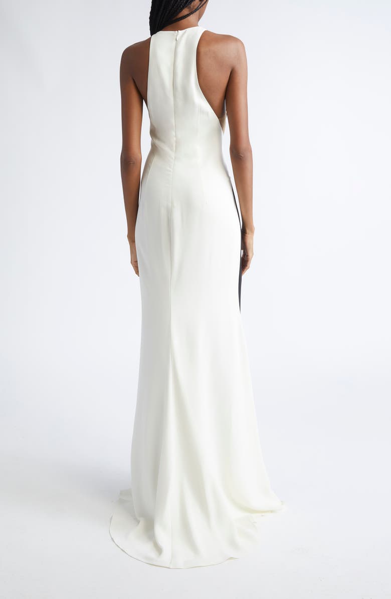 Stella McCartney Miracle Colorblock Gown, Alternate, color, Black