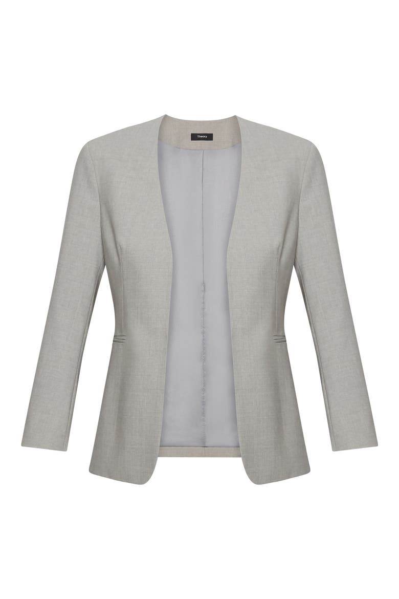 Lindrayia B Good Wool Suit Jacket (Nordstrom Exclusive), Alternate, color, LIGHT GREY MELANGE