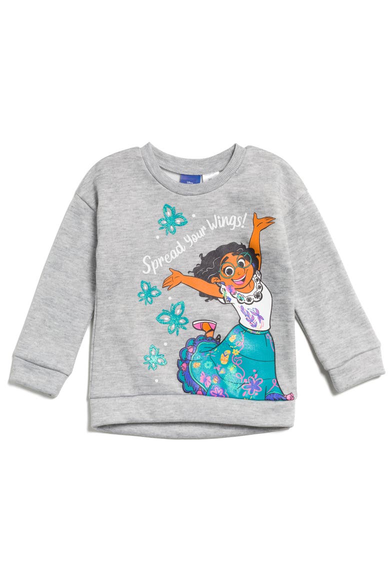 Encanto Mirabel 2-Piece Fleece Sweatshirt and Pants Set, Alternate, color, Mirabel Teal Grey