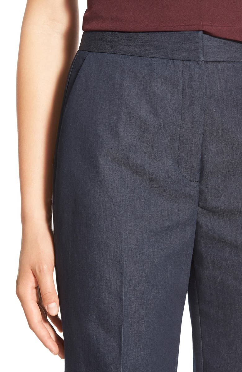 Halogen<sup>®</sup> High Waist Denim Flare Leg Trousers, Alternate, color,