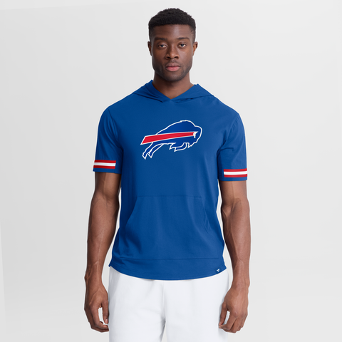 Men's Fanatics Royal Buffalo Bills Optimal Play Short Sleeve Hooded T-Shirt