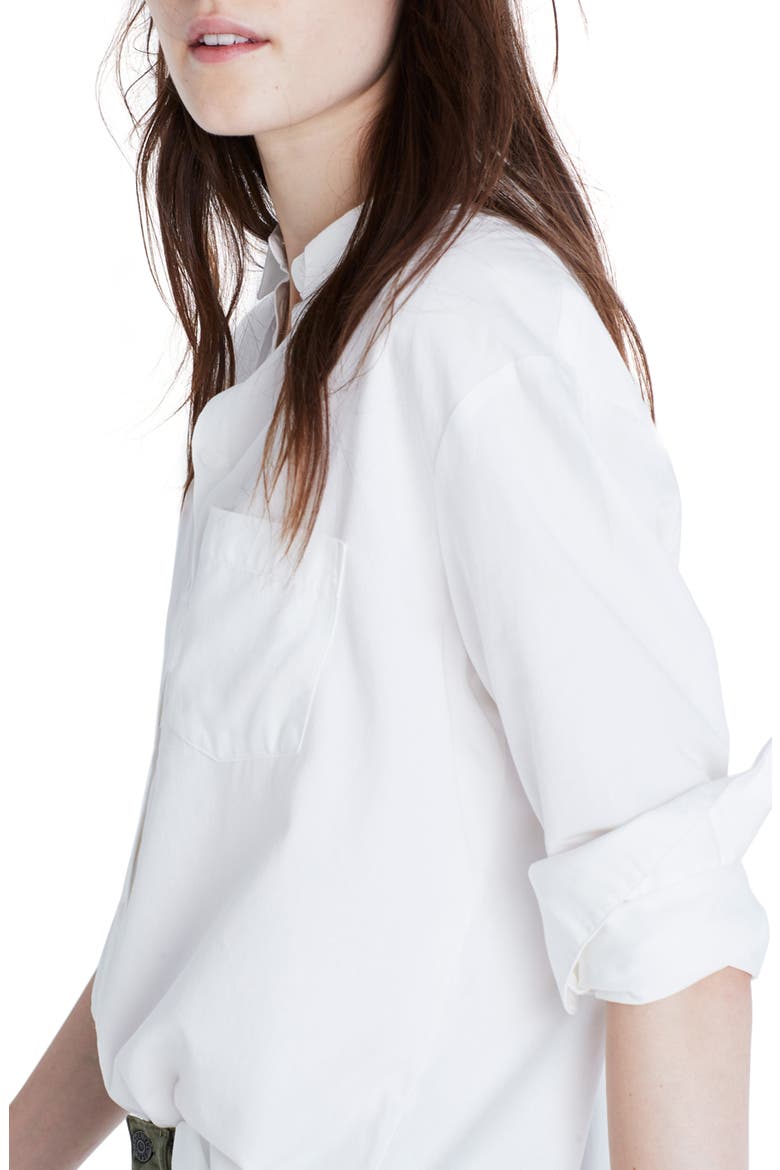 Drapey Oversize Boyshirt, Alternate, color, PURE WHITE