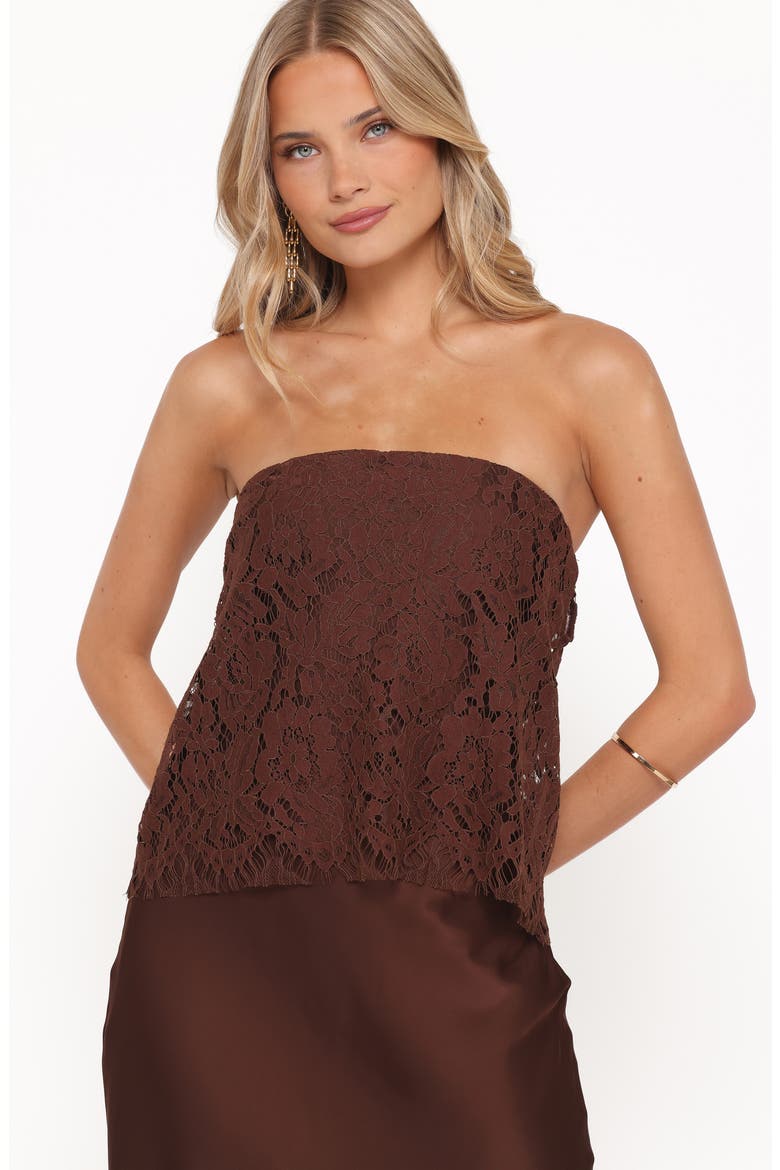 Lelita Strapless Maxi Dress, Alternate, color, BROWN