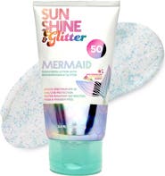 Sunshine & Glitter Kids' SeaStar Sparkle Mermaid Reef Safe Biodegradable Glitter Sunscreen SPF 50