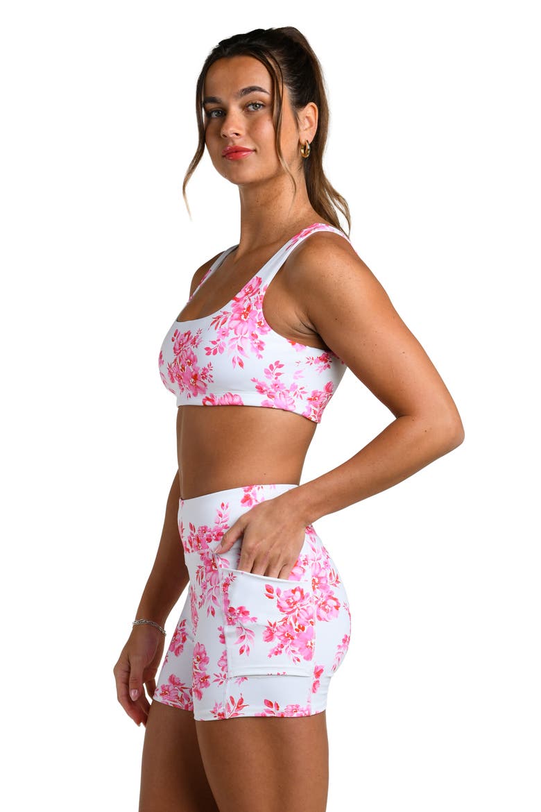 Rally Rose Biker Shorts, Alternate, color, WHITE