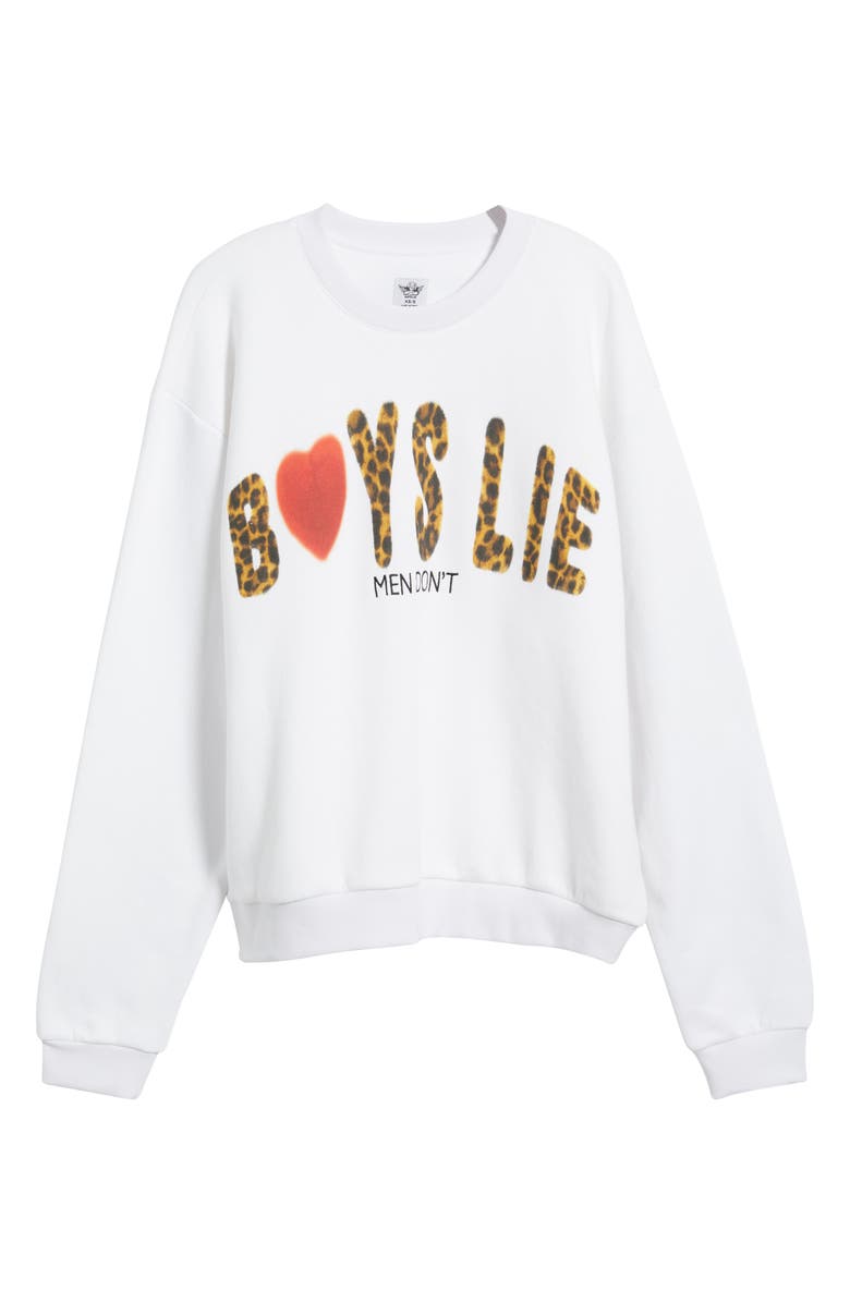 BOYS LIE Caitlyn Coded Kara Crewneck Sweatshirt, Alternate, color, 