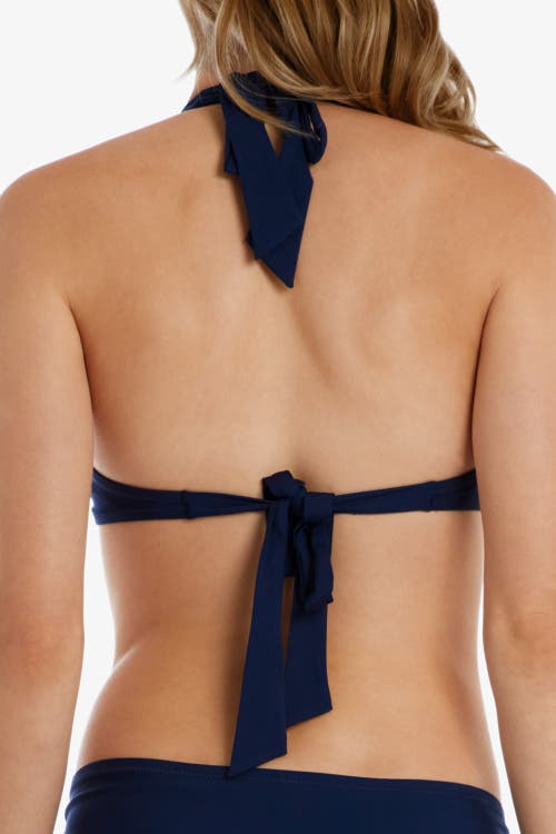 Helen Jon Tortoise Halter In Navy