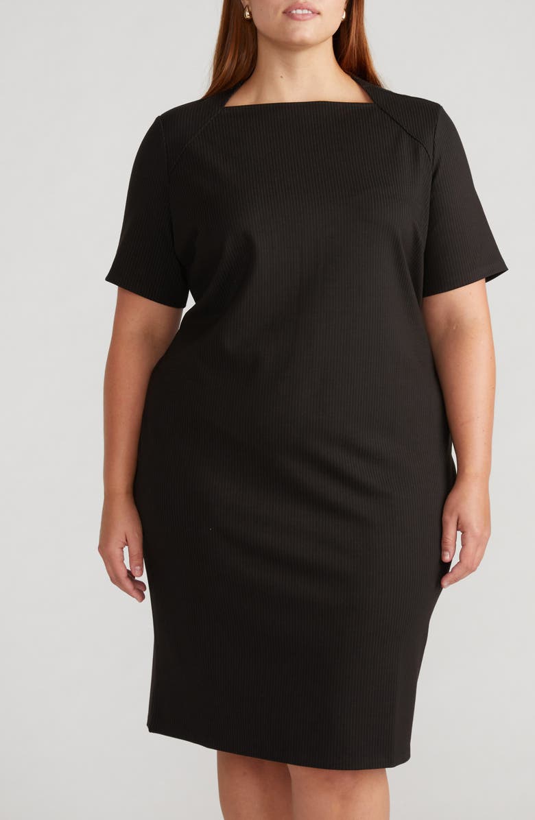 Universal Standard Envelope Neck Ponte Dress, Main, color,