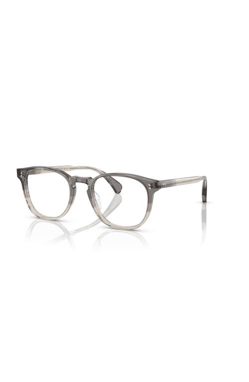 Oliver Peoples 51mm Round Optical Glasses In Gray