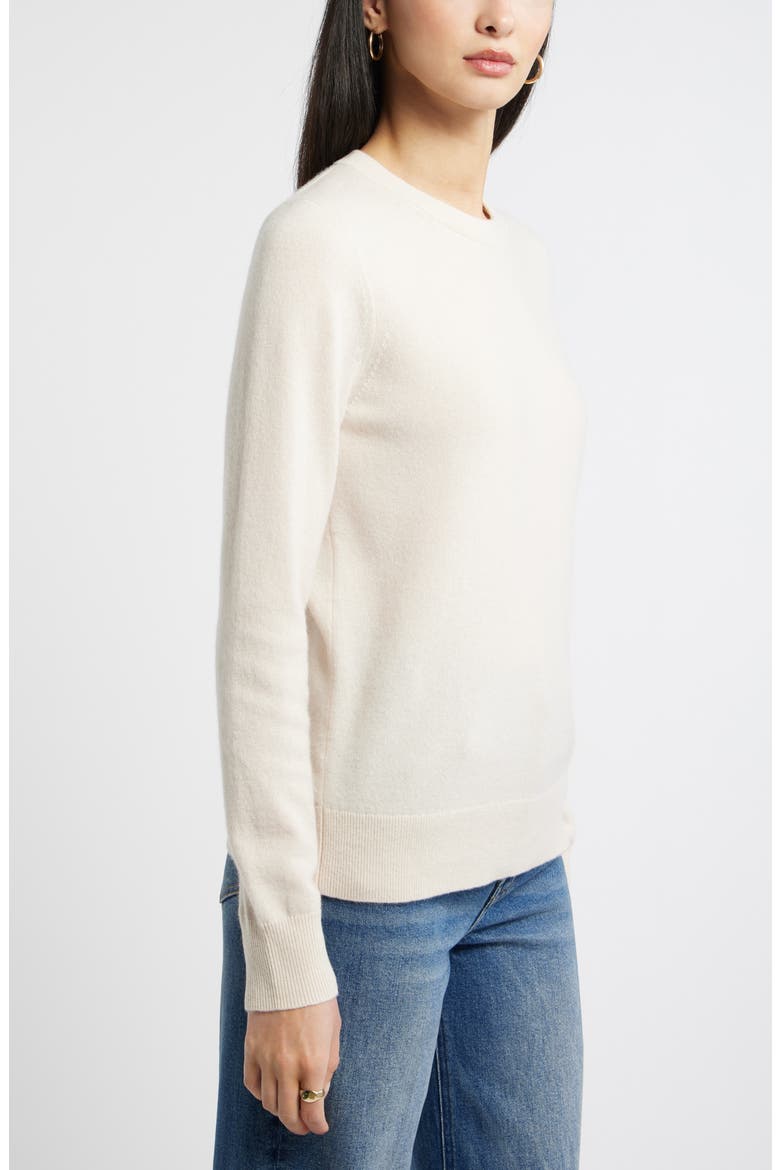 Crewneck Cashmere Sweater, Alternate, color, BEIGE BEACH