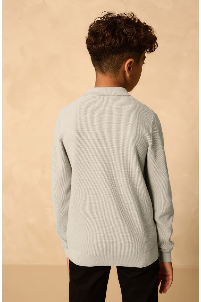 Kids' Cotton Half Zip Pullover, Alternate, color, GREY
