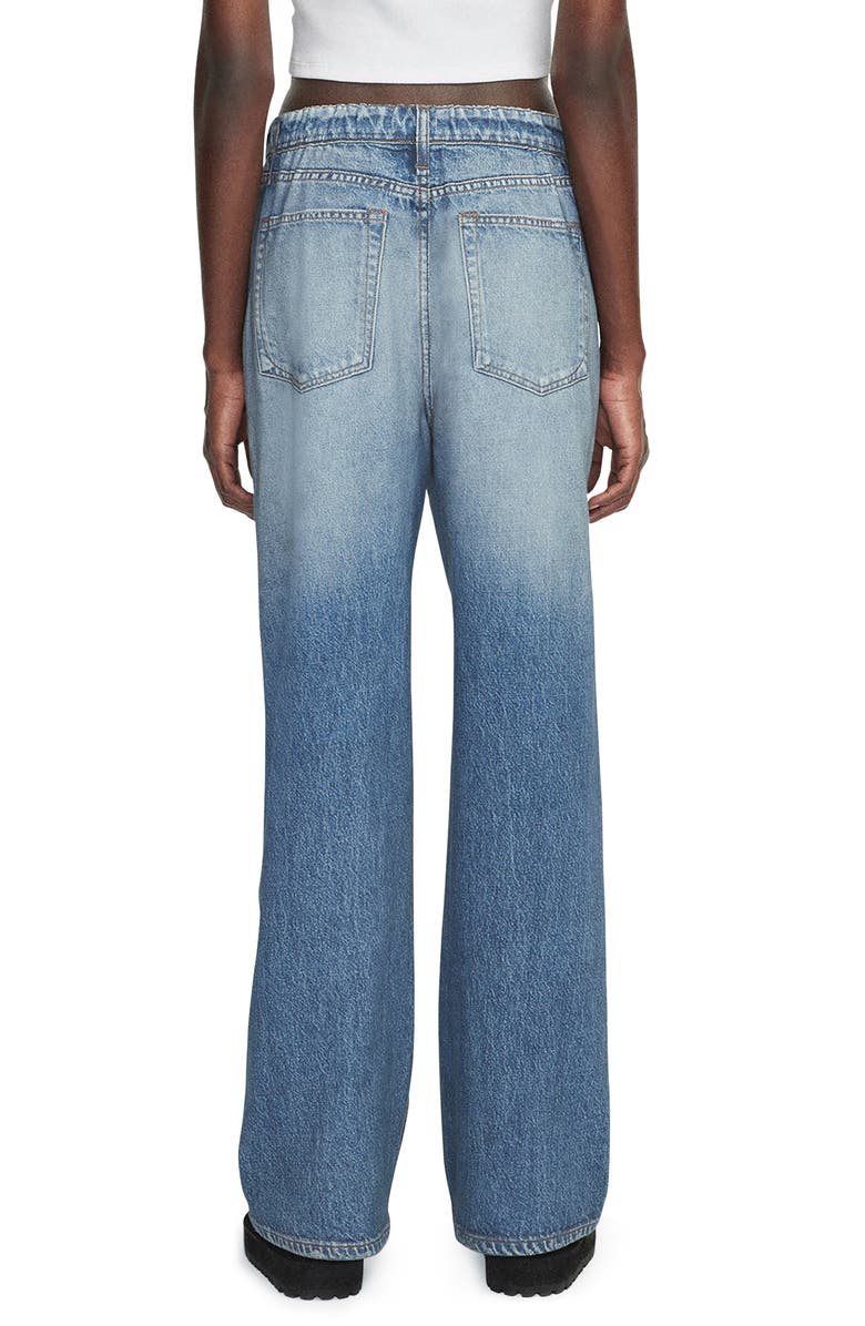 rag & bone Miramar Wide Leg Cotton Terry Sweatpant Jeans, Alternate, color, Noosa