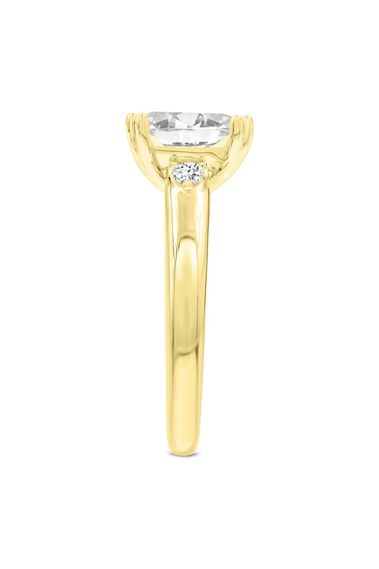 Antoaneta 14K Yellow Gold Princess Cut Lab Grown Diamond Engagement Ring - 3 Ct, Alternate, color, 14K Yellow Gold