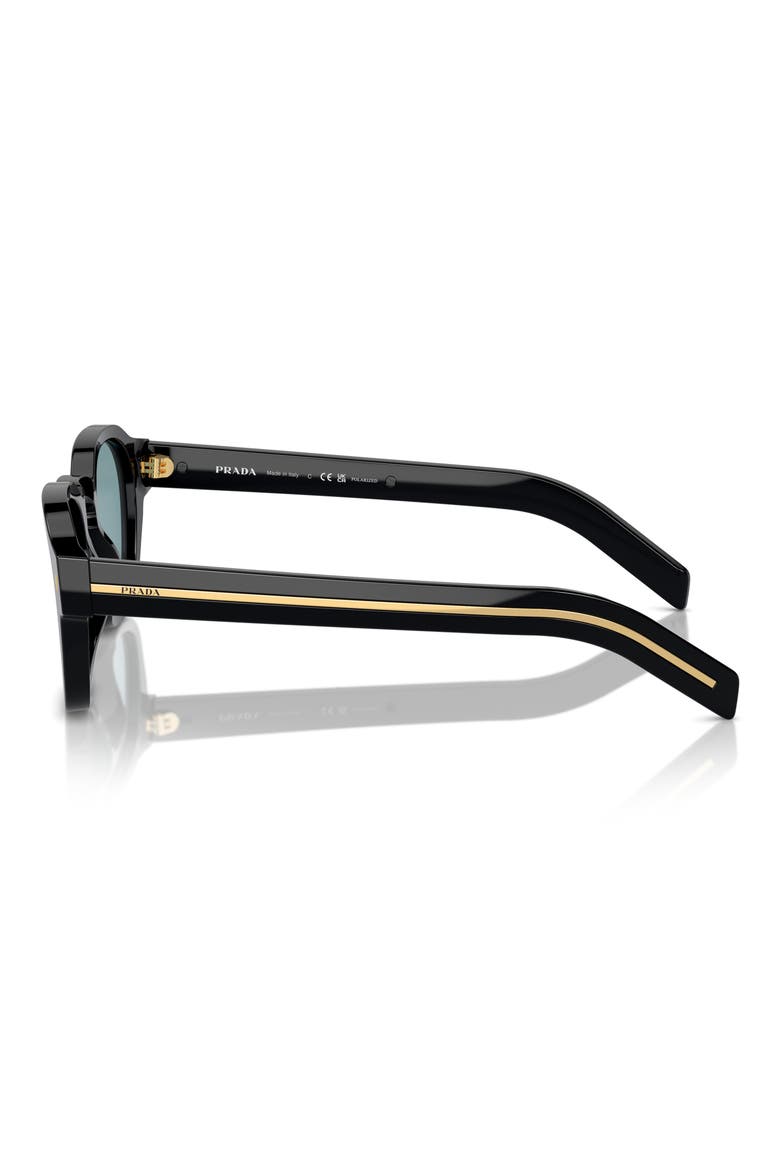 52mm Polarized Phantos Sunglasses, Alternate, color, BLACK