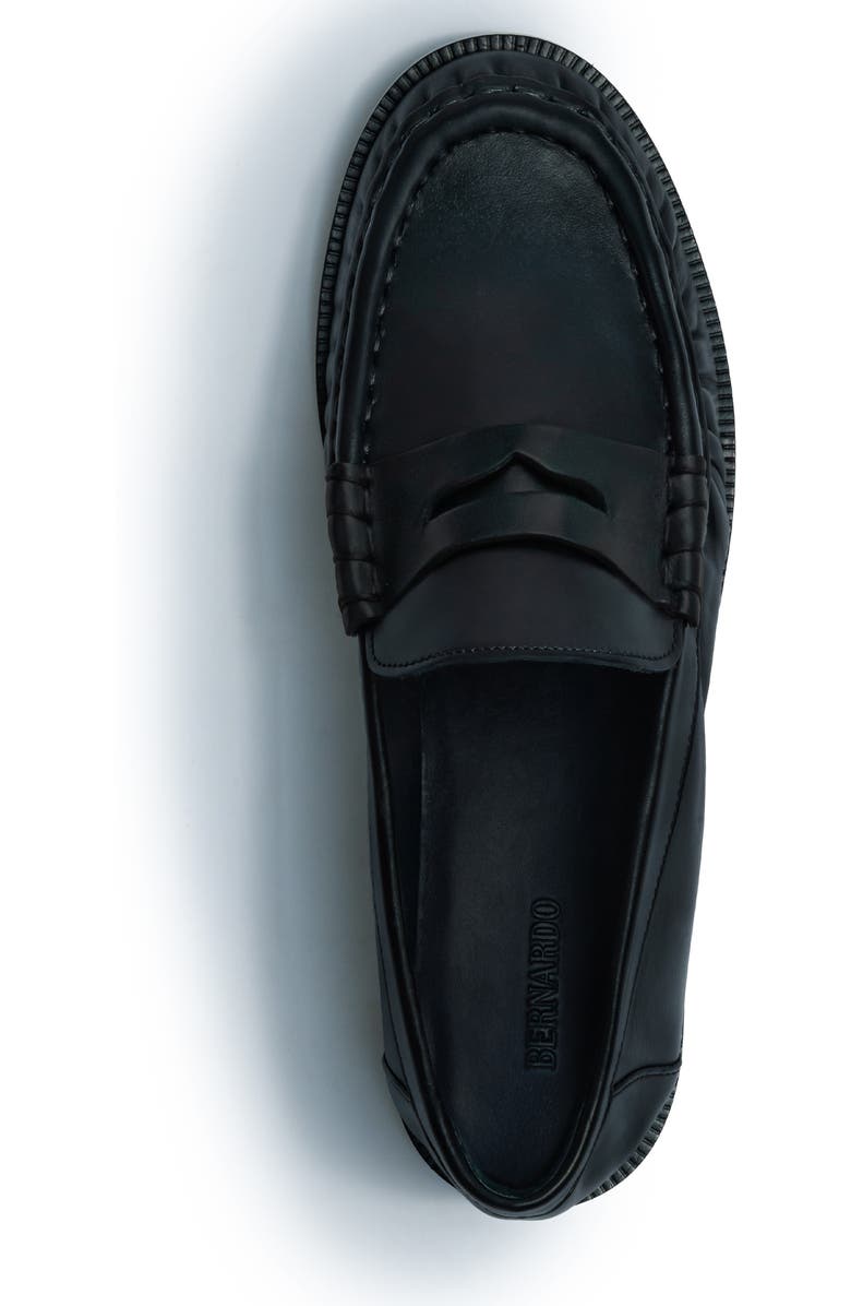 Bernardo Footwear Tilda Penny Loafer, Alternate, color, Black