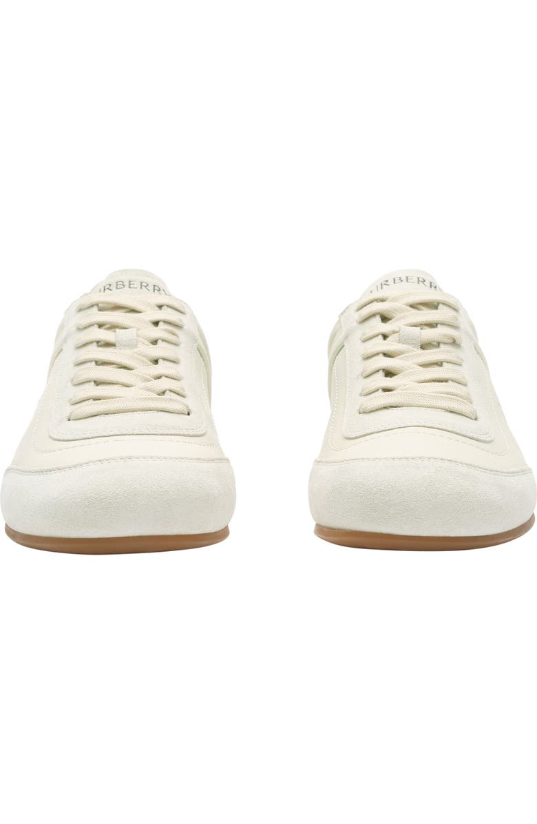 Burberry Leather Knight Runner Sneakers, Alternate, color, Dove Beige