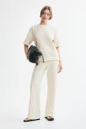 H&M Bouclé-knit Top With Fringe