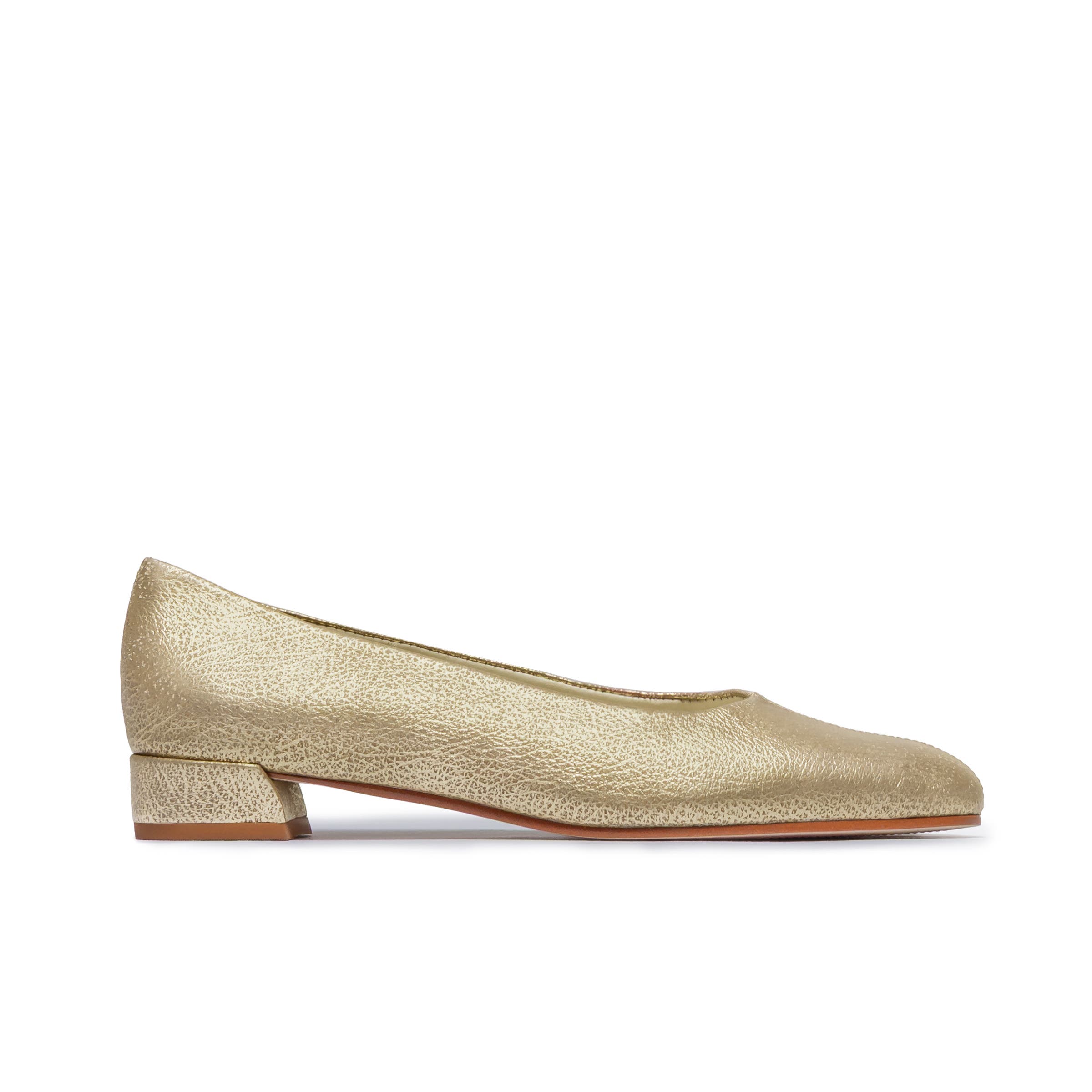Nero Ballet Flat, Main, color, PLATINUM