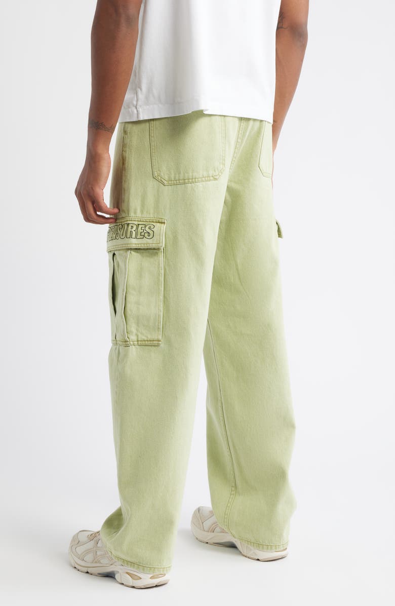 PLEASURES Sinful Baggy Cargo Jeans, Alternate, color, Mint Creme