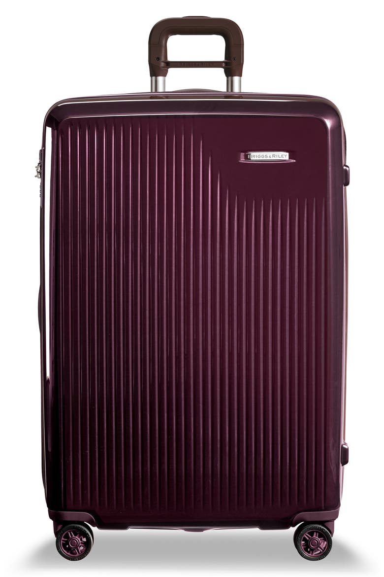 Sympatico 30-Inch Expandable Wheeled Packing Case, Main, color, PLUM